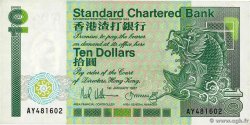 10 Dollars HONG KONG  1987 P.278b TTB+