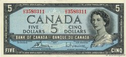 5 Dollars KANADA  1954 P.077c