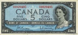 5 Dollars CANADA  1954 P.077b VF