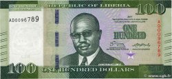 100 Dollars LIBERIA  2017 P.35b NEUF