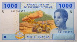 1000 Francs ZENTRALAFRIKANISCHE LÄNDER  2002 P.207Ue ST