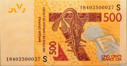 500 Francs WEST AFRICAN STATES  2018 P.919S UNC