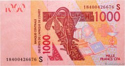 1000 Francs WEST AFRIKANISCHE STAATEN  2018 P.915S ST
