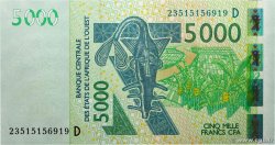 5000 Francs WEST AFRICAN STATES  2023 P.417D