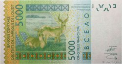 5000 Francs WEST AFRICAN STATES  2023 P.417D UNC