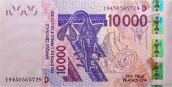 10000 Francs ESTADOS DEL OESTE AFRICANO  2019 P.418D FDC