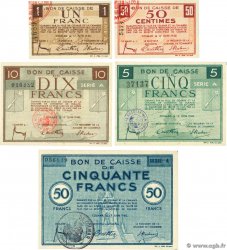 50 centimes et 1 à 50 Francs Lot FRANCE regionalismo y varios Colmar 1940 BU.12.2, BU.13.2, BU.14.3, BU.15.1 et BU.16.1 EBC+