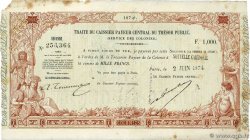 1000 Francs NOUVELLE CALÉDONIE  1874 NC.74.1000 VF+