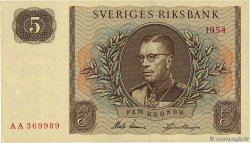 5 Kronor SWEDEN  1954 P.42a