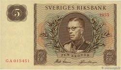 5 Kronor SUÈDE  1955 P.42b