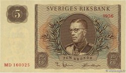 5 Kronor SUÈDE  1956 P.42c VZ