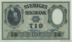 10 Kronor SUÈDE  1957 P.43e EBC+