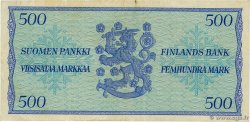 500 Markkaa FINNLAND  1956 P.096a SS