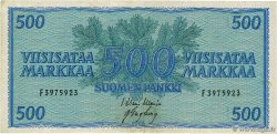 500 Markkaa FINNLAND  1956 P.096a SS