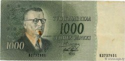 1000 Markkaa FINNLAND  1955 P.093a fS