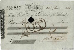 100 Pounds IRLANDE Dublin 1842 DOC.Chèque