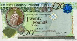 20 Pounds IRLANDE DU NORD  2013 P.088a pr.NEUF