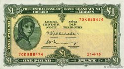 1 Pound IRLANDA  1975 P.064c MBC+