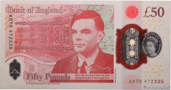 50 Pounds ENGLAND  2020 P.397 AU