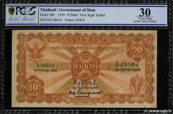 10 Baht THAILANDIA  1932 P.018b BB