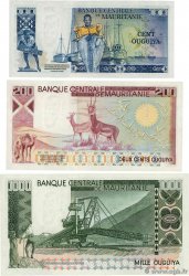 100, 200 et 1000 Ouguiya Lot MAURITANIE  1977 P.03A, P.03b et P.03C pr.NEUF