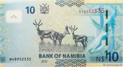 10 Namibia Dollars NAMIBIA  2021 P.16 UNC