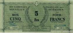 5 Francs NOUVELLES HÉBRIDES  1943 P.01 SUP+