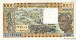 1000 Francs Fauté STATI AMERICANI AFRICANI  1981 P.107Ab SPL+