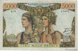 5000 Francs TERRE ET MER FRANCE  1951 F.48.05