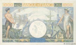 1000 Francs COMMERCE ET INDUSTRIE FRANCIA  1940 F.39.02 MBC+