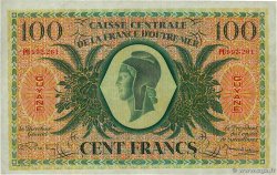 100 Francs FRENCH GUIANA  1943 P.17a VF