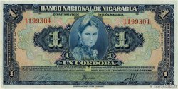 1 Cordoba NICARAGUA  1941 P.090a SC+