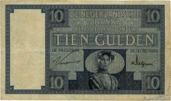 10 Gulden NETHERLANDS  1929 P.043b F