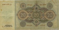 20 Gulden NETHERLANDS  1926 P.044 VF-