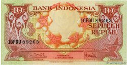 10 Rupiah INDONESIEN  1959 P.066 ST