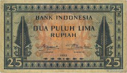 25 Rupiah INDONESIEN  1952 P.044a
