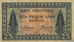 25 Rupiah INDONESIA  1952 P.044a