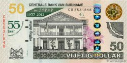 50 Gulden Set de présentation SURINAME  2012 P.167 FDC