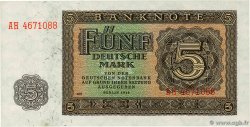 5 Deutsche Mark ALLEMAGNE RÉPUBLIQUE DÉMOCRATIQUE  1948 P.11b