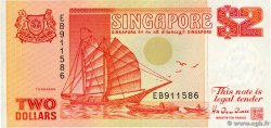 2 Dollars SINGAPORE  1990 P.27 VF+