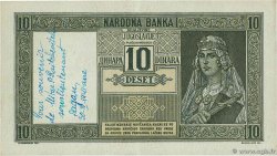 10 Dinara YOUGOSLAVIE  1939 P.035 SUP
