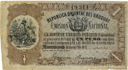 1 Peso URUGUAY  1875 P.A118 VF