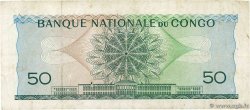50 Francs REPúBLICA DEMOCRáTICA DEL CONGO  1962 P.005a BC+
