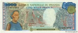 5000 Francs RWANDA  1988 P.22a UNC