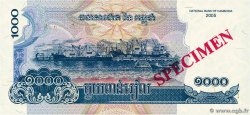 1000 Riels Spécimen CAMBOGIA  2005 P.58as FDC