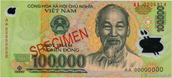 100000 Dong Spécimen VIETNAM  2004 P.122s ST