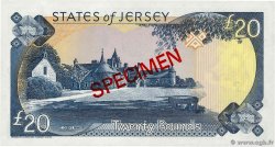 20 Pounds Spécimen ISLA DE JERSEY  2000 P.29s FDC