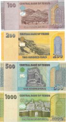 100 à 1000 Rials Lot YEMEN REPUBLIC  2017 P.37 à P.40 UNC-