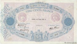500 Francs BLEU ET ROSE modifié FRANCE  1938 F.31.12