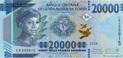20000 Francs  GUINEA  2020 P.50 FDC